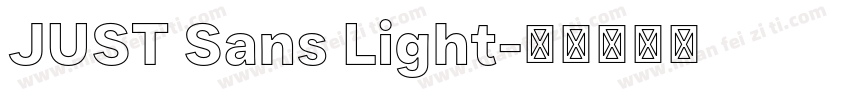 JUST Sans Light字体转换